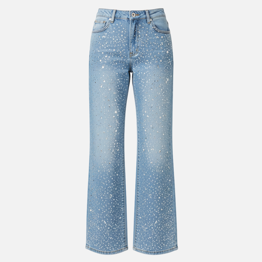 Women’s Rhinestone Embellished Flared Jeans