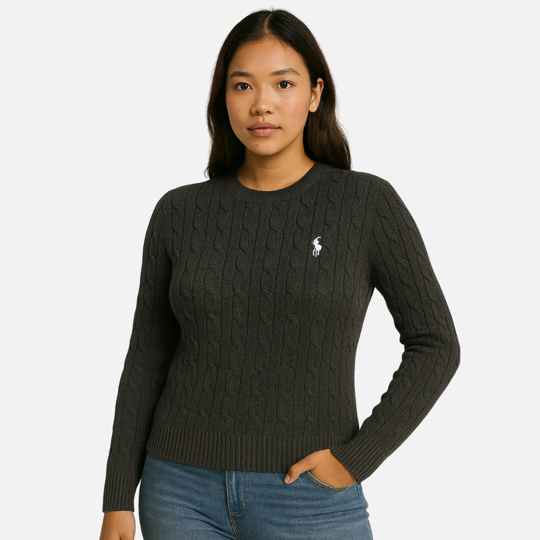 Women’s Cable Knit Sweater – Classic Pullover
