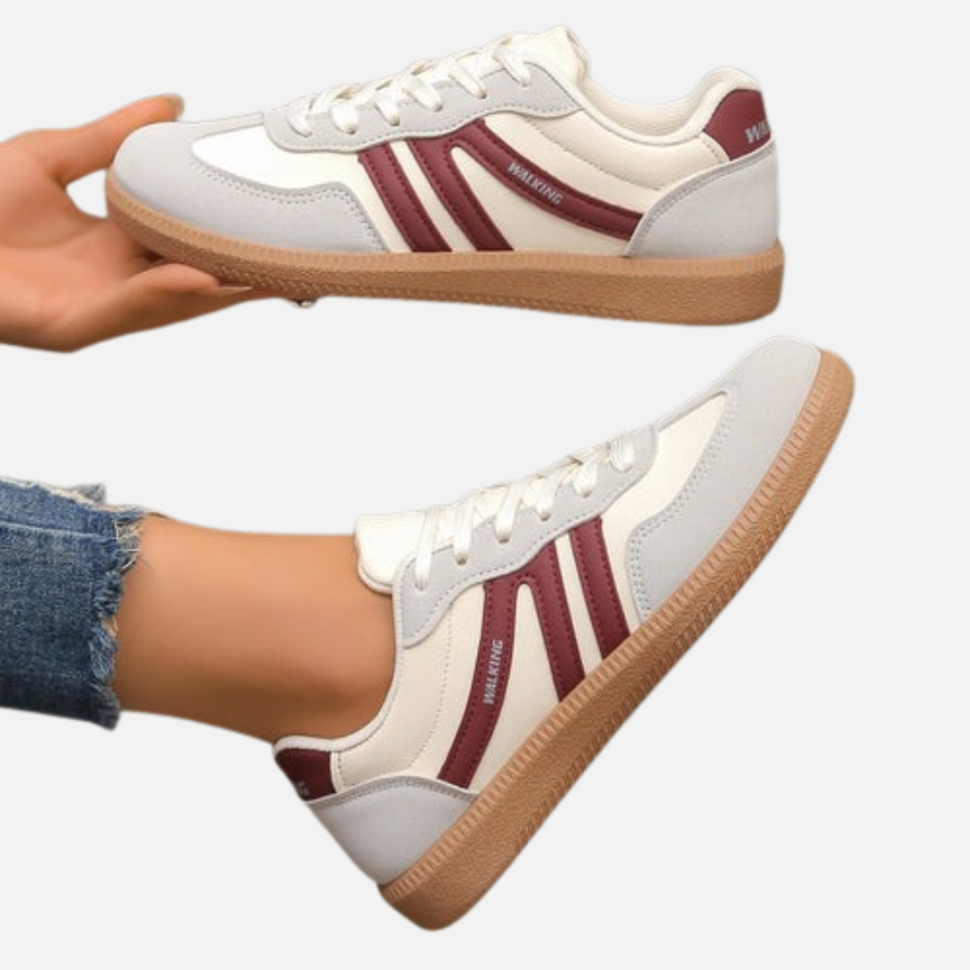 Women's Supportive Sneakers -Sportive Low-Top Shoes