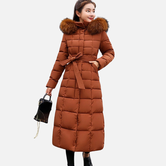 Women’s Long Puffer Coat – Thick Warm Winter Jacket