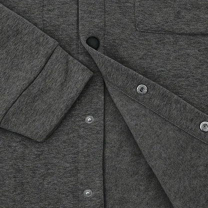 Men's Casual Long Sleeve Overshirt - Casual Knitted Jacket