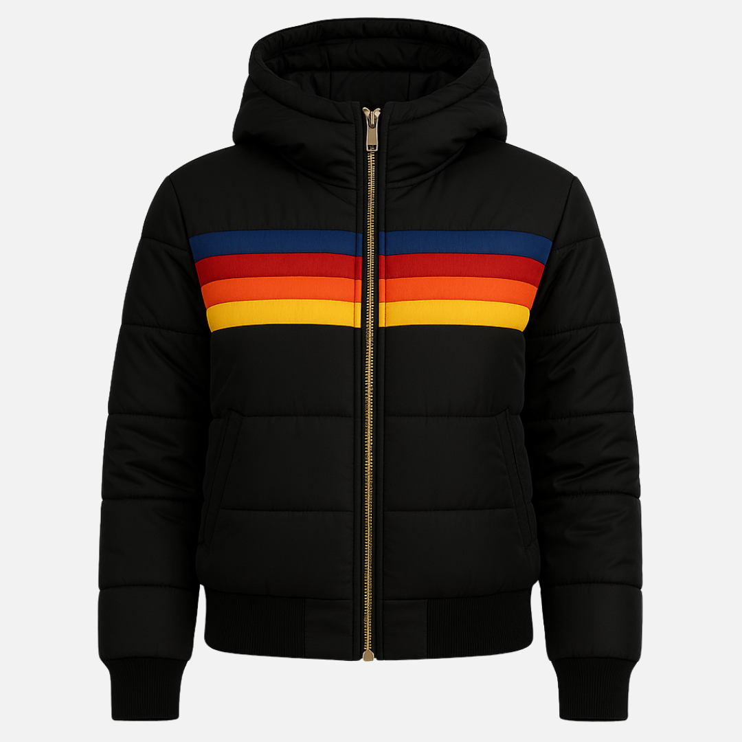 Women’s Retro Colour Puffer Warm Jacket