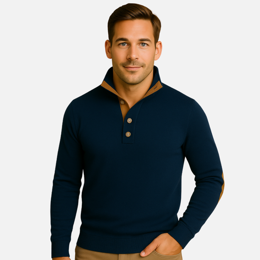 Men’s Classic Button Collar Sweater