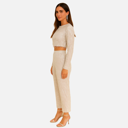 Women’s Sparkling Fringe Set – Glamorous Outfit