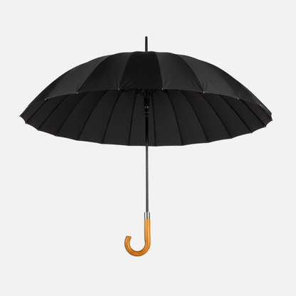 Classic Windproof Umbrella with Wooden Handle