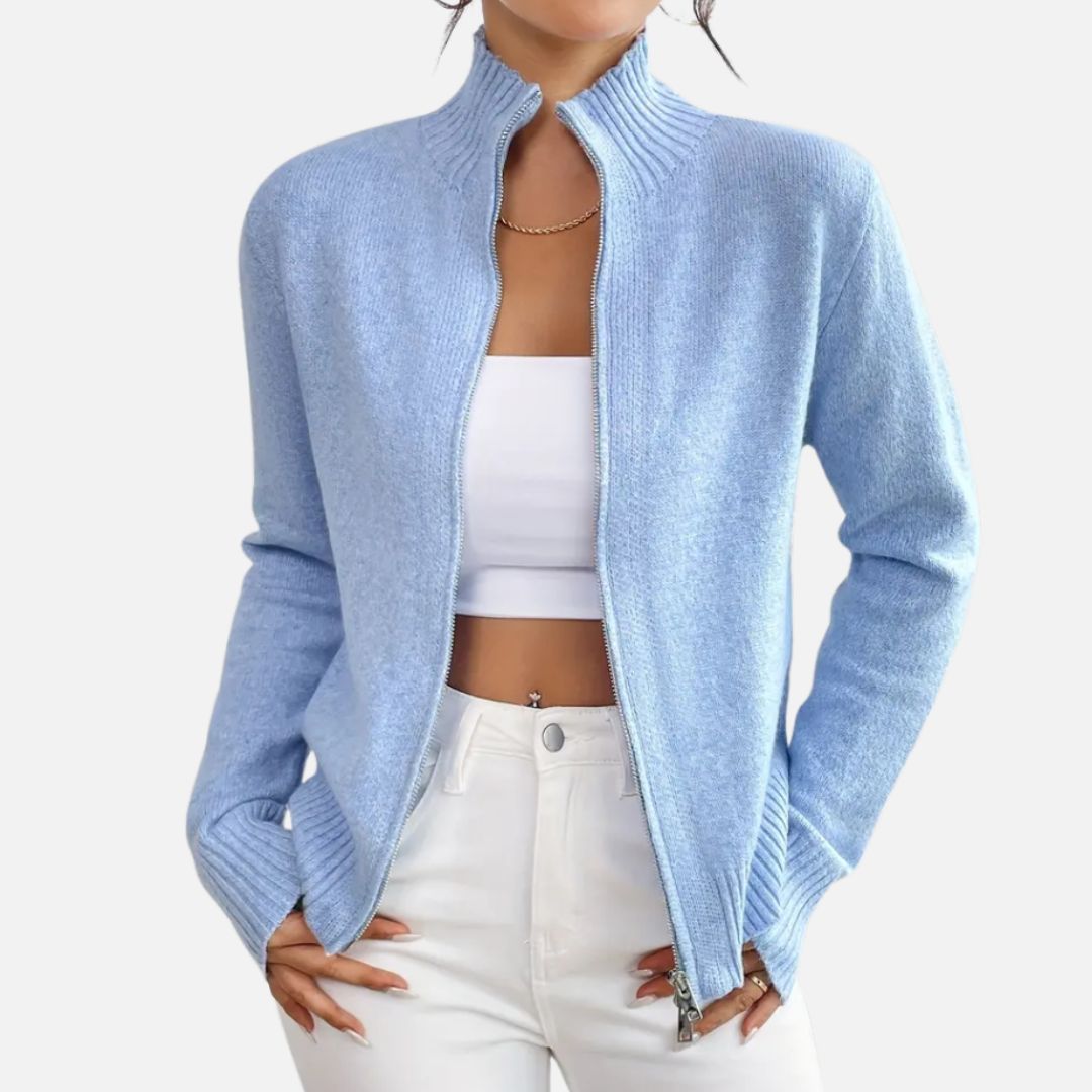 Women’s Elegant Cardigan - Smart Casual Knitted Jacket