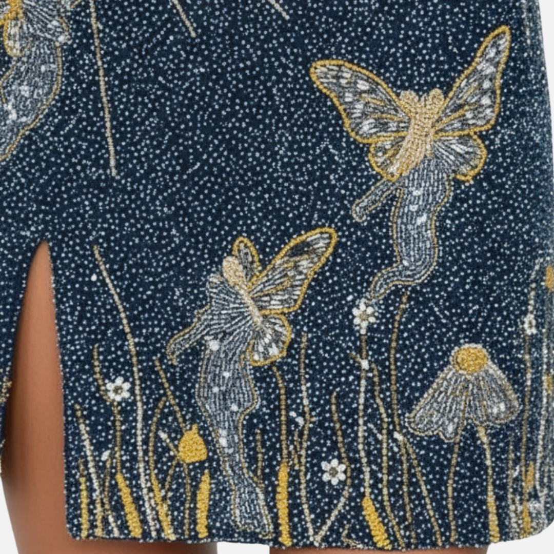 Women’s Shimmering Mini Dress – Sleeveless Party Dress