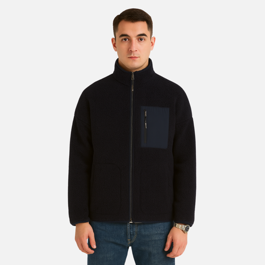 Men’s Fleece Zip Jacket - Warm Outerwear