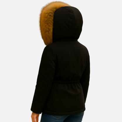 Women’s Lined Winter Parka – Warm Hooded Coat