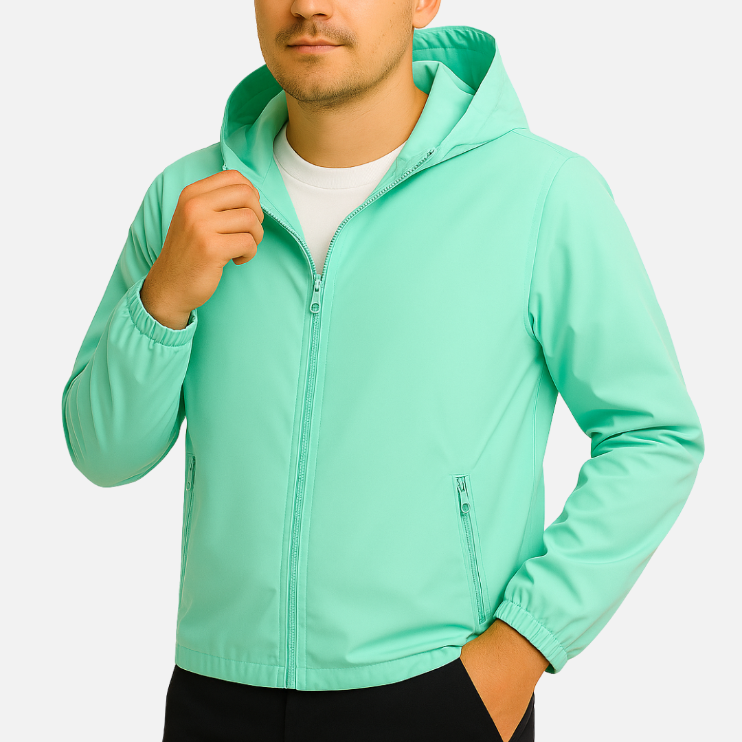 Men’s Lightweight Waterproof Windbreaker Jacket