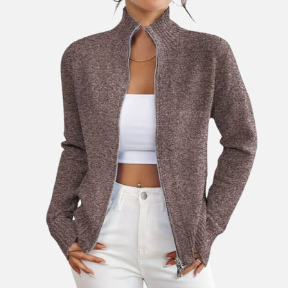 Women’s Elegant Cardigan - Smart Casual Knitted Jacket