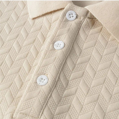 Men’s Stretch Polo Shirt Beige