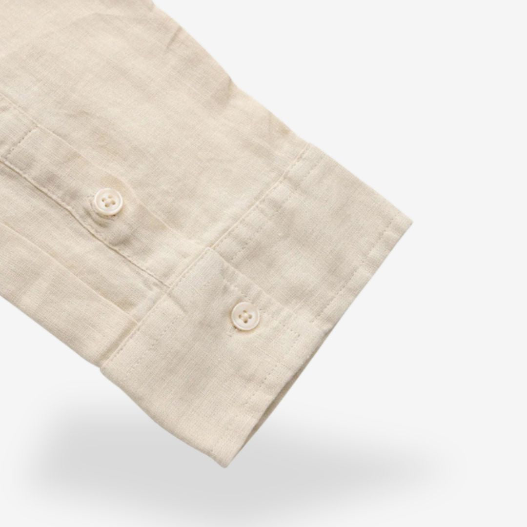 Men’s Casual Long Sleeve Linen Shirt – Lightweight & Breathable Summer Shirt