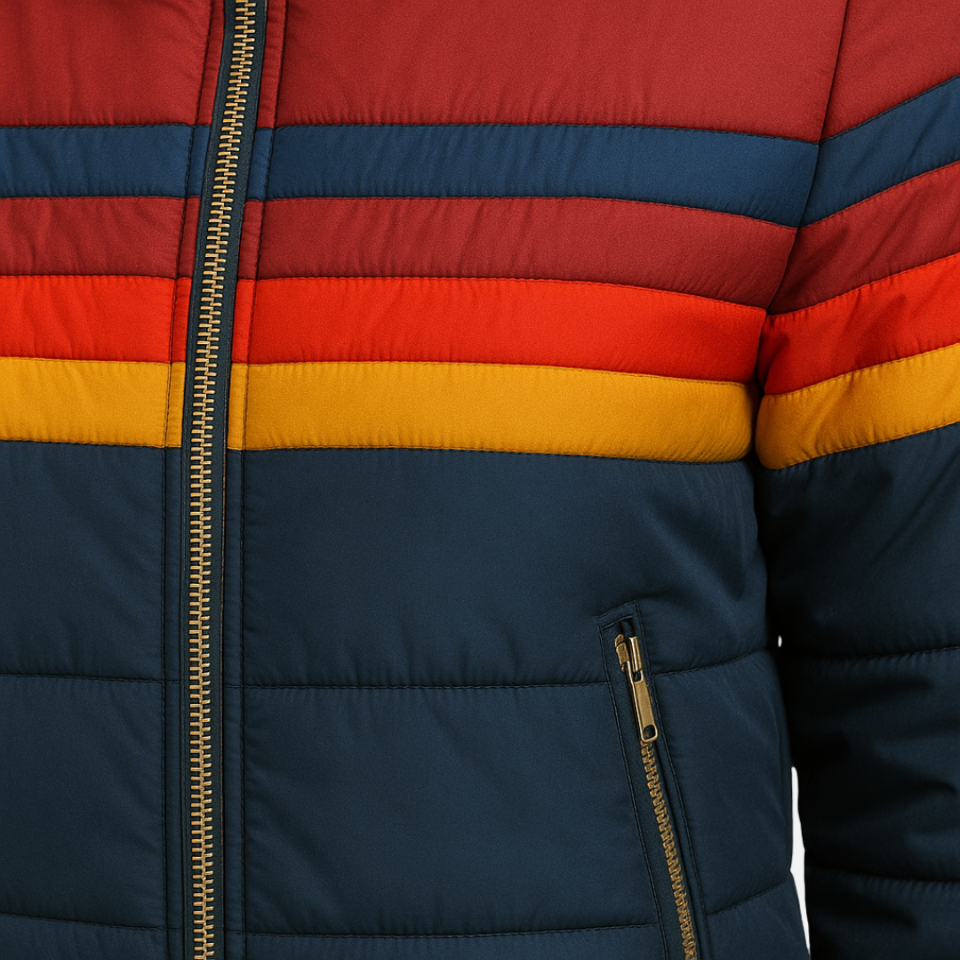 Women’s Retro Colour Puffer Warm Jacket