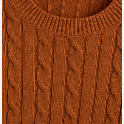 Men’s Cable Knit Sweater – Classic Pullover